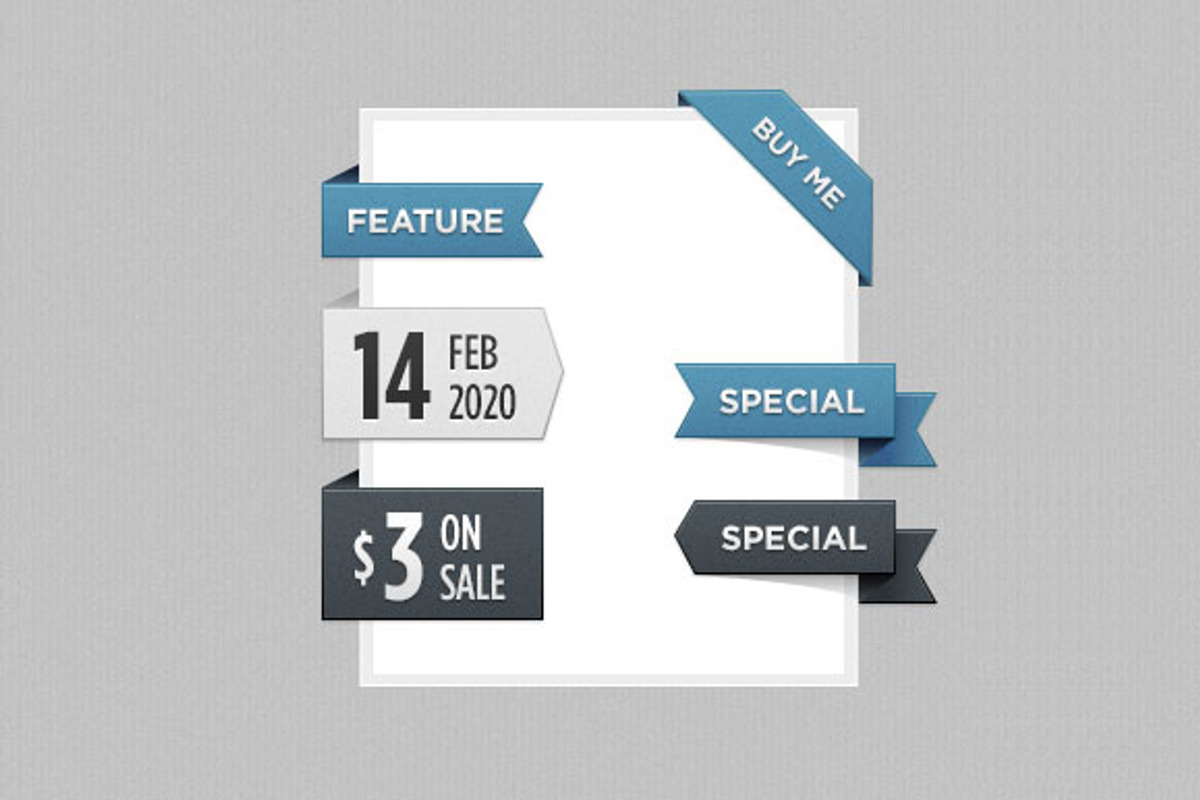 Web Ribbon Pack, a Templates & Theme by Design Assets (Photo 3 of 4)
