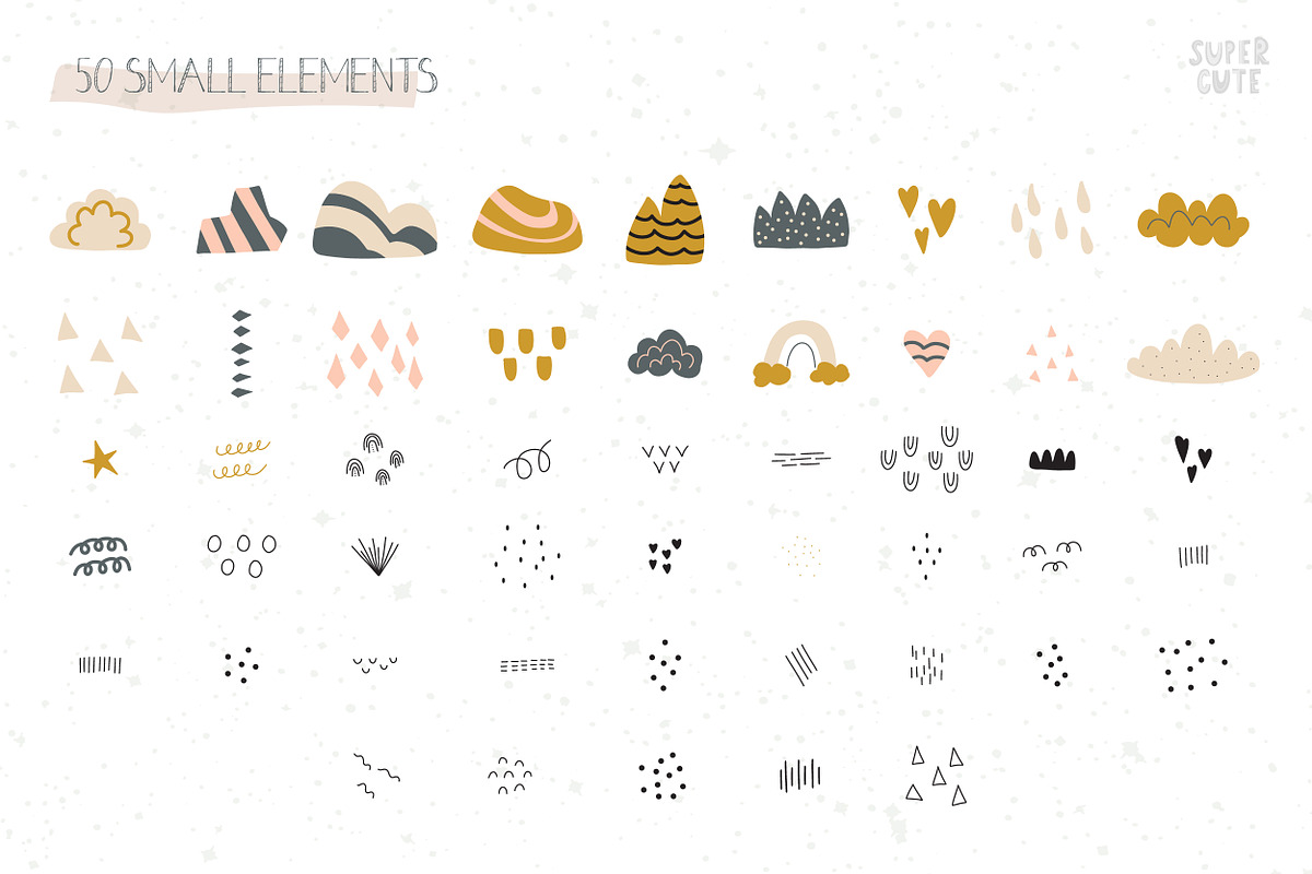 Cute Butterfly 120+ elements, a Decorative Illustration by BAGIRA | Studio (Photo 4 of 9)