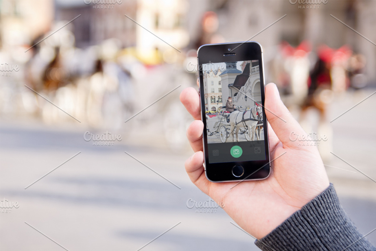 22 x Hand holding iPhone 5s, a Templates & Theme by Pan Dizajner (Photo 2 of 5)