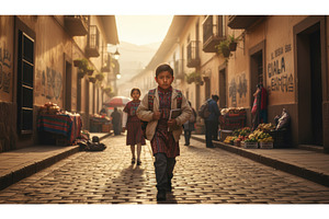 Young boy wearing a traditional, an Architecture Photo by Igor Tichonow