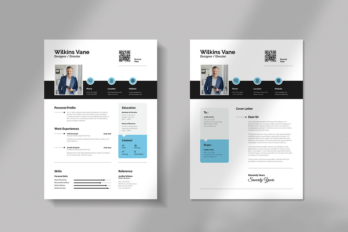 Wilkins Vane - Clean Resume Template preview 3