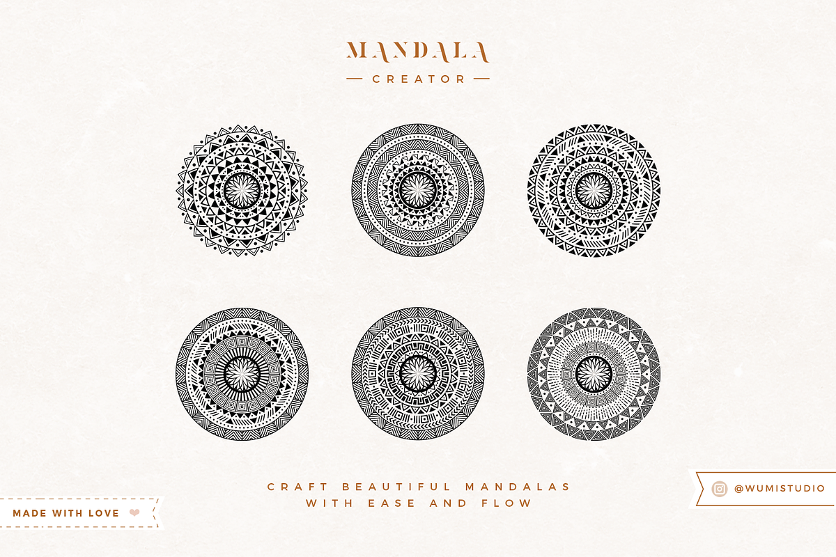 Mandala Creator I Geometric, a Brush Add-On by Yuka Baby (Photo 4 of 10)