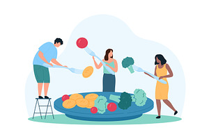 Healthy breakfast food summer menu, a Food Illustration by Flashvector