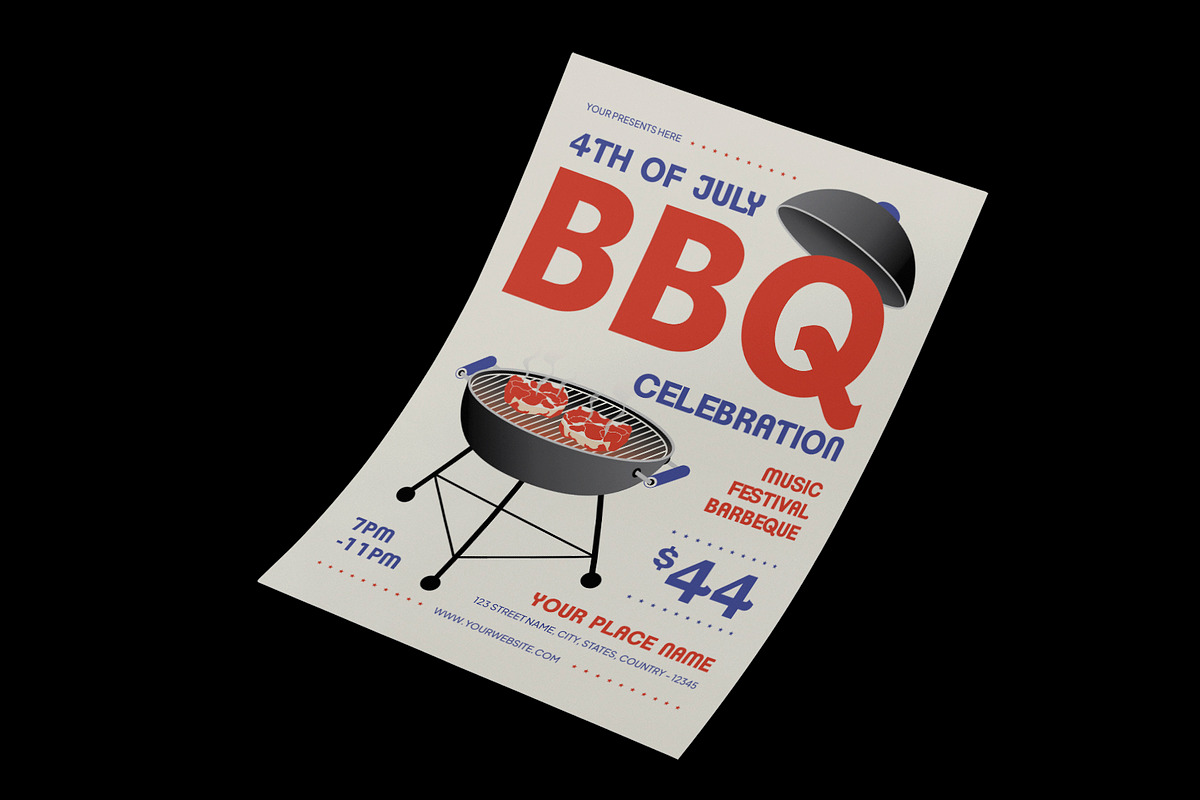 Modern 4th of July Flyer, a Flyer Template by Neermana (Photo 2 of 4)