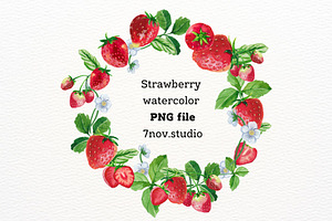 Strawberry Watercolor