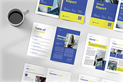 Blue Annual Financial Report, a Magazine Template by Annora Studio (Thumbnail 6 of 6)