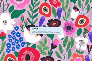 Abstract Floral Pattern And Graphics