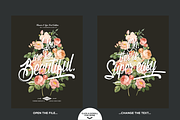 Flowers And Type, a Layer Style Add-On by Timberline Co (Thumbnail 5 of 8)