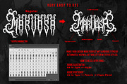 Marvosa Black Metal, a Blackletter Font by Blackmetalfont (Thumbnail 7 of 8)