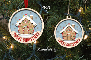 Sweet Christmas Gingerbread SVG File, a Seasonal Illustration by CrexoraLab