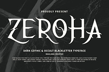 Zeroha Dark Gothic Blackletter Font
