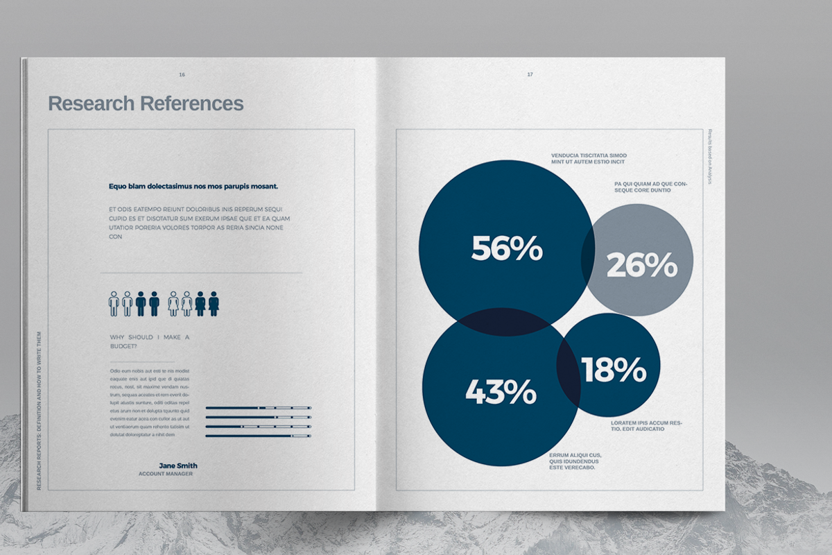 Research Report Brochure Template