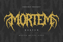Mortem - Death Metal Font