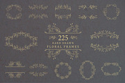 Hand drawn floral frames. Bundle., a Decorative Illustration by Designwork (Thumbnail 21 of 21)