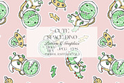 Cute Space Dino Seamless Pattern, a Pattern Graphic by StudioGlouna (Thumbnail 1 of 5)