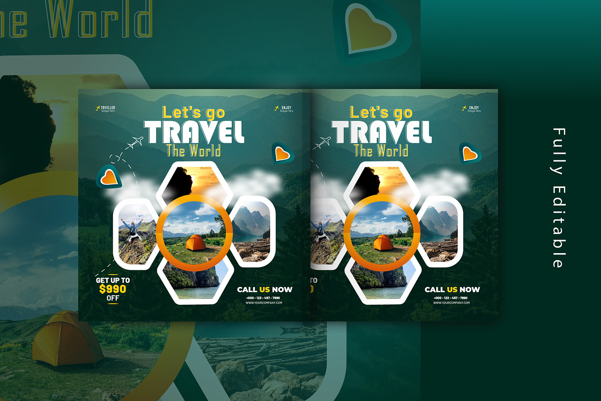 Modern Travel Design Template, a Graphic by Sashamim22 (Photo 1 of 3)