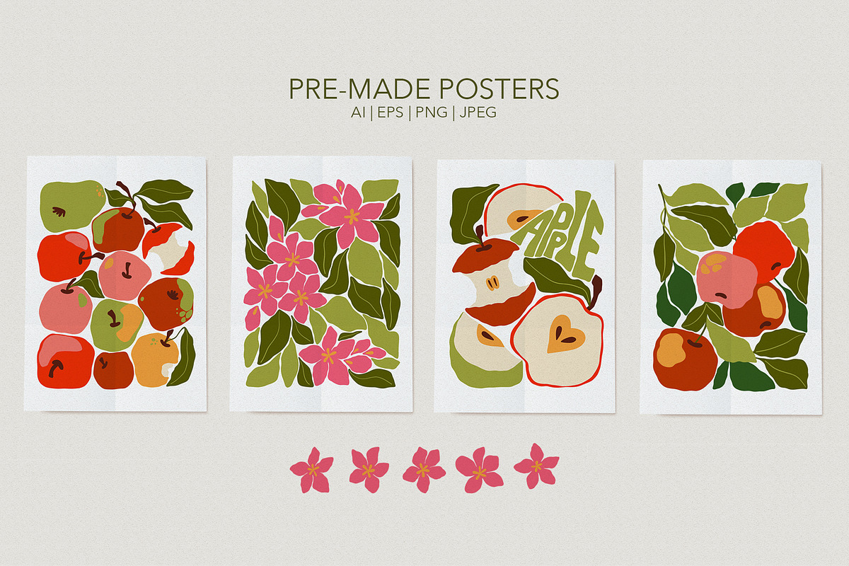 Apple Market Vector set, a Food Illustration by ArtPavo (Photo 5 of 7)