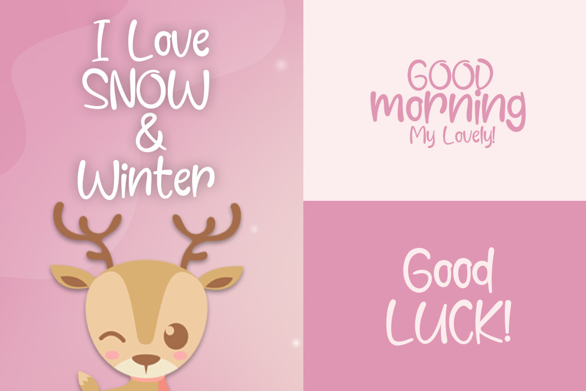 Comet Deer Font + Vector preview 5