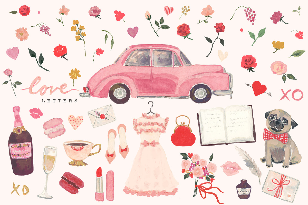 Valentines Love Clipart Graphics, an Illustration by RhianAwni (Photo 2 of 2)