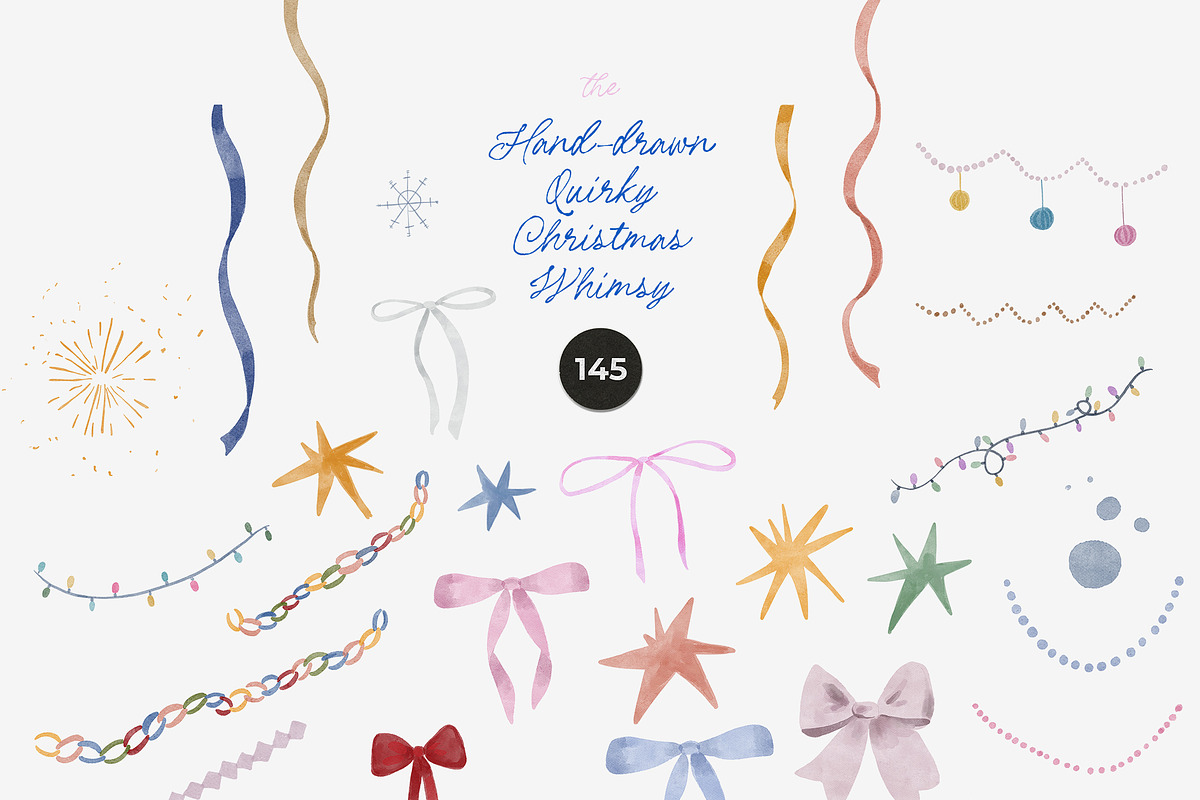 Hand-Drawn Quirky Christmas Whimsy, an Object Graphic by Lana Elanor (Photo 7 of 11)