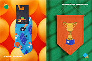 Paddle or table tennis vector bundle, a Sport Illustration by My.Ordinarty (Thumbnail 4 of 9)