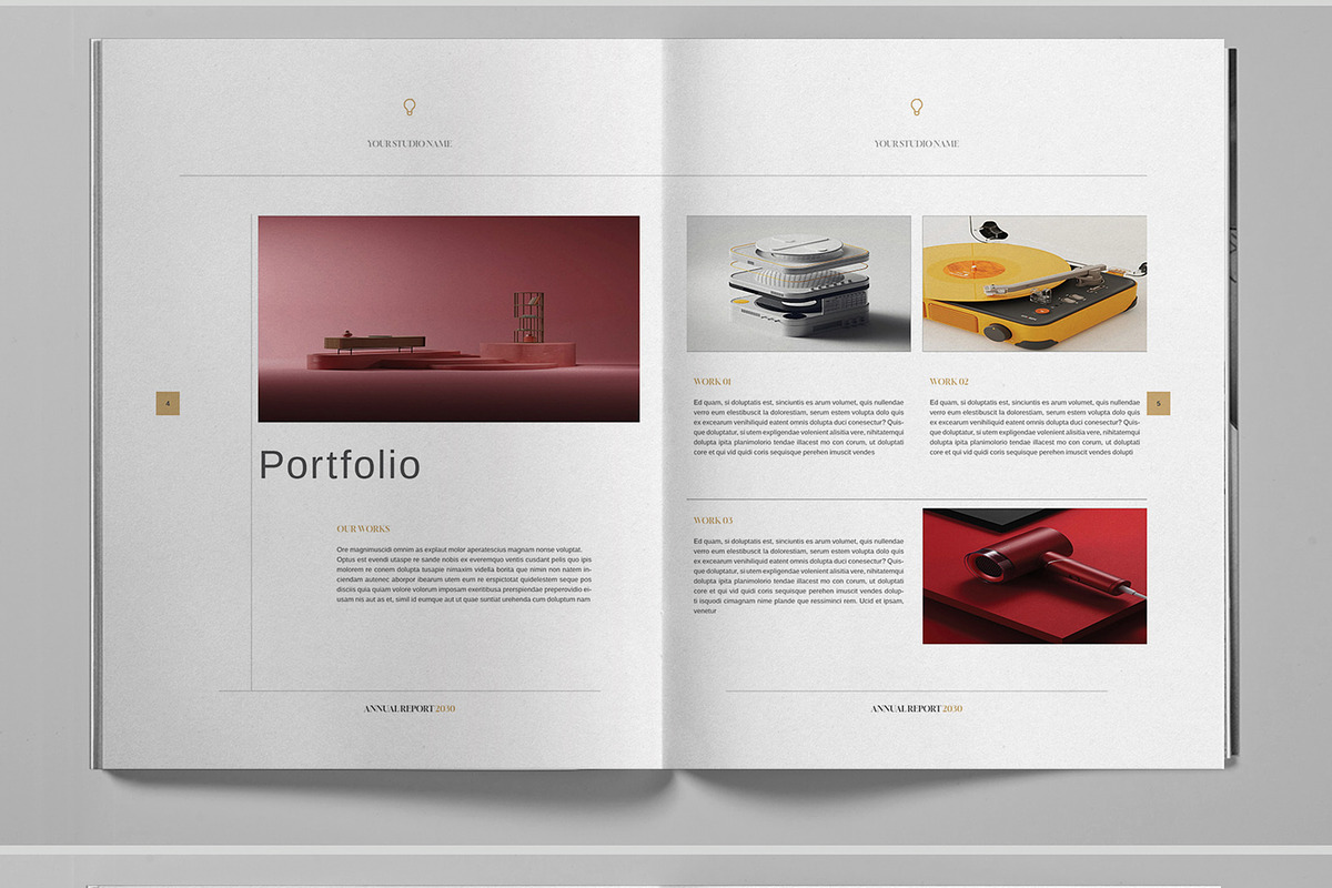 Annual Report Brochure Template, a Brochure Template by Boris Cupac (Photo 4 of 7)