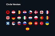 Euro 2024 - Football Icon Flags, a Solid Icon by bvcreates (Thumbnail 2 of 7)
