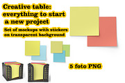 Set of mockups with stickers, a Product Mockup by Tempera (Thumbnail 1 of 2)