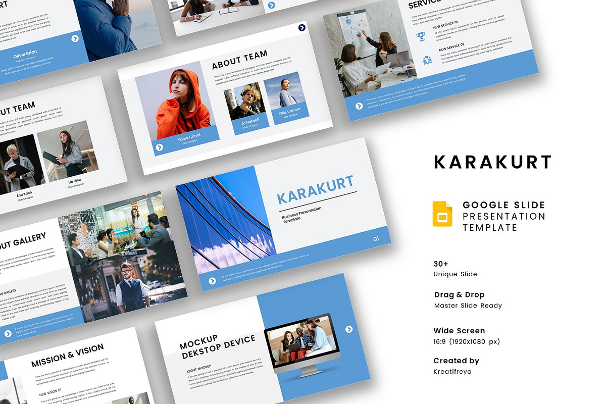 Karakurt – Business Google Slide, a Presentation Template by kreatifreya (Photo 1 of 5)
