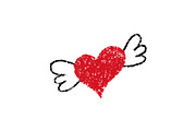 Crayon Doodle Hearts, an Object Graphic by Elena Pimukova (Thumbnail 2 of 36)