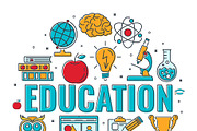 Education and Learning Banner, an Education Illustration by TAlex (Thumbnail 4 of 6)