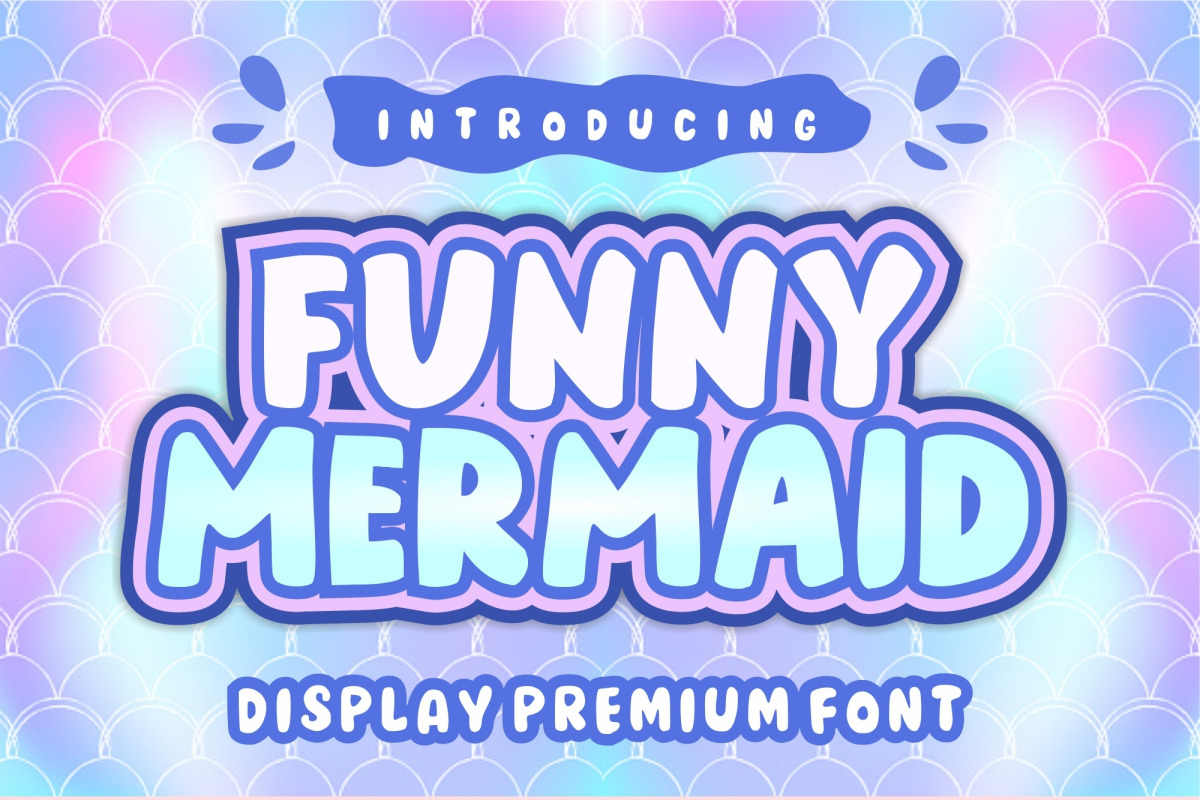 Funny Mermaid, a Handwritten Font by Fourteen Letter (Photo 2 of 7)