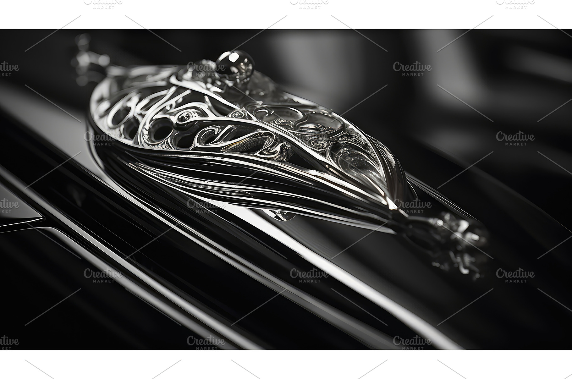 filter luxury car black and white ai, a Beauty & Fashion Photo by pikepicture