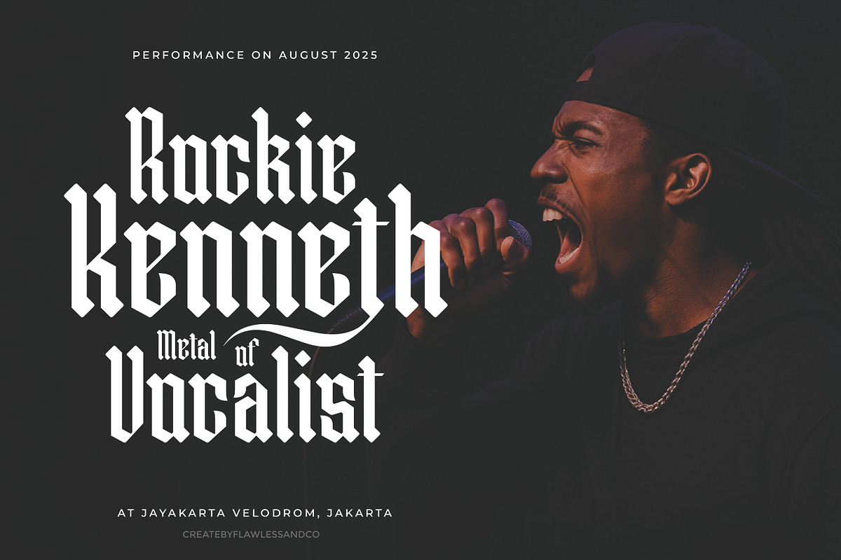 Bellerick - Blackletter Font, a Blackletter Font by Flawless And Co (Photo 2 of 10)
