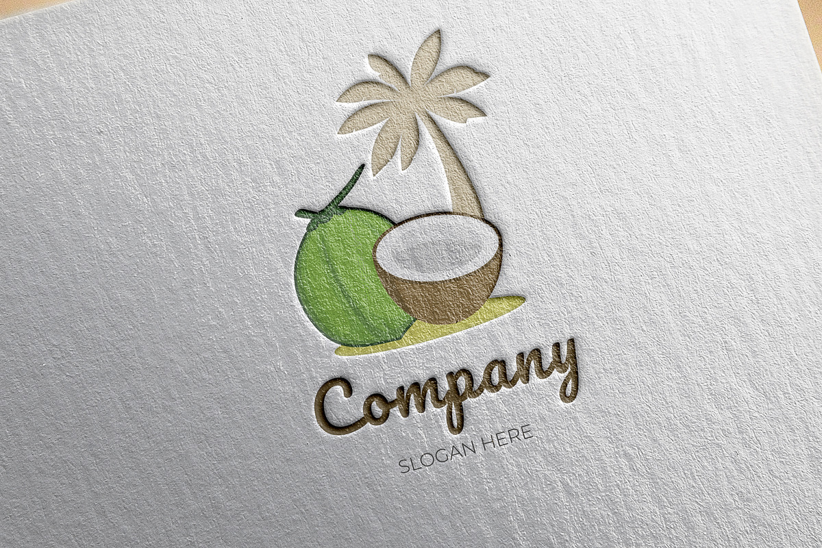 Beach coconut logo template, a Branding & Logo Template by Medianeka (Photo 3 of 3)