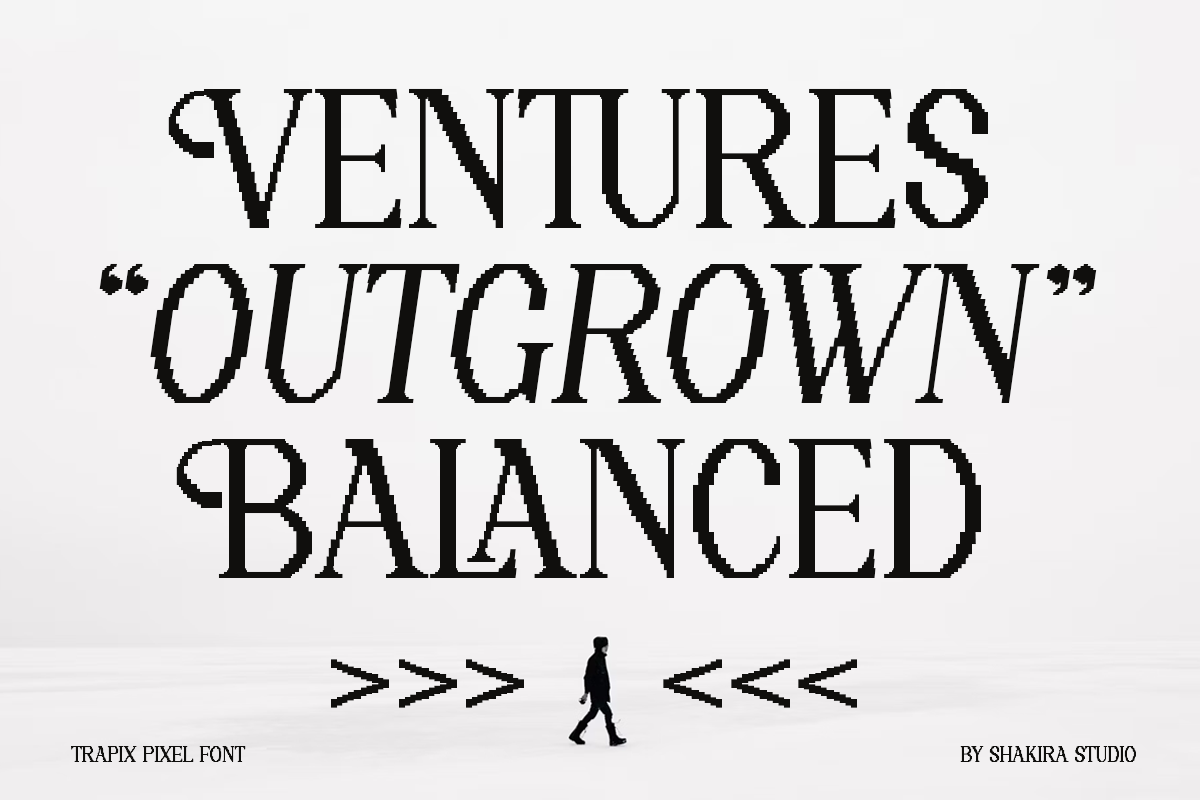 Trapix - A Unique Pixel-Style Serif, a Serif Font by Shakira Studio (Photo 5 of 10)