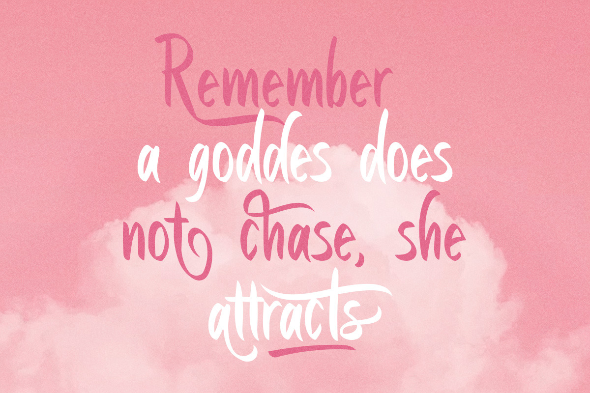 Mon Lotus De Charles Script, a Script Font by Littlehand (Photo 8 of 10)
