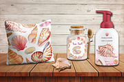 Watercolor Seashells, an Illustration by Irina Diasli (Thumbnail 8 of 9)