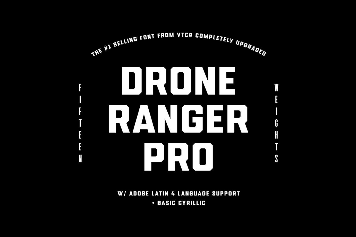 Drone Ranger PRO Font Family