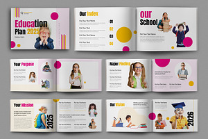 School Plan Education Layout, a Brochure Template by MightyDesign