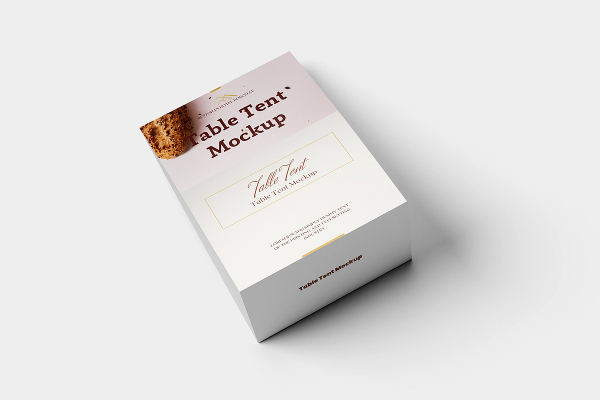 Table Tent Mockup, a Merchandise Mockup by Akaimockup (Photo 6 of 6)