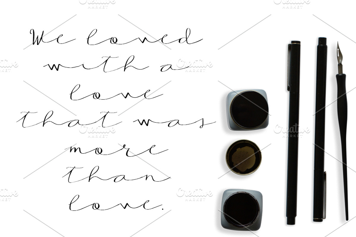 AMBER Hand Lettered Font preview 4
