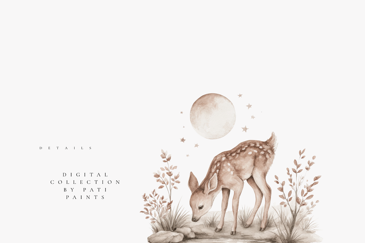 Forest Clipart Set, a Decorative Illustration by Pati Paints (Photo 8 of 10)