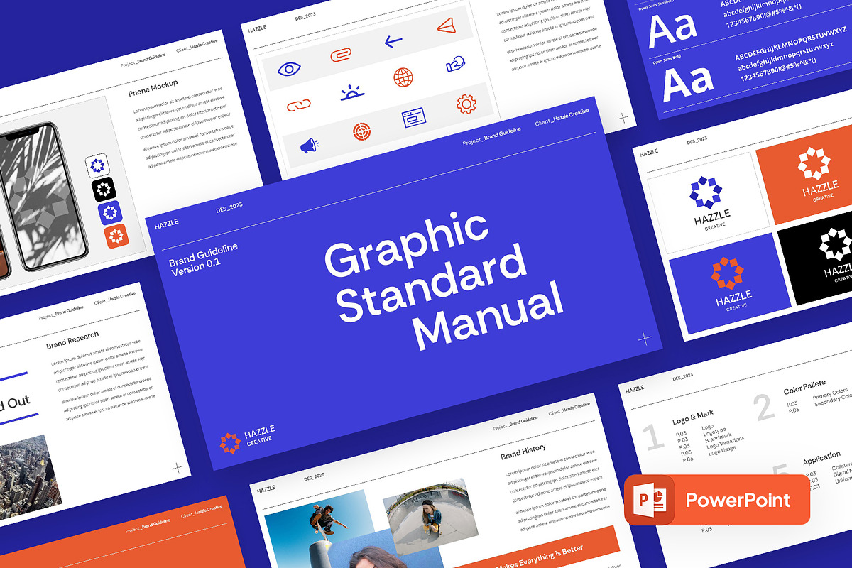 Creative Brand Guidelines Powerpoint, a Presentation Template by rgbryand