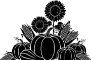 Thanksgiving Harvest Silhouette, an Illustration by Creativeshirt (Thumbnail 36 of 51)