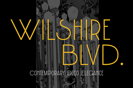 Wilshire Blvd Typeface