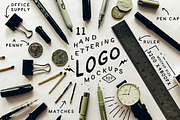 Hand Lettering Logo Mockups, a Product Mockup by BlueRobinDesignShop (Thumbnail 1 of 6)