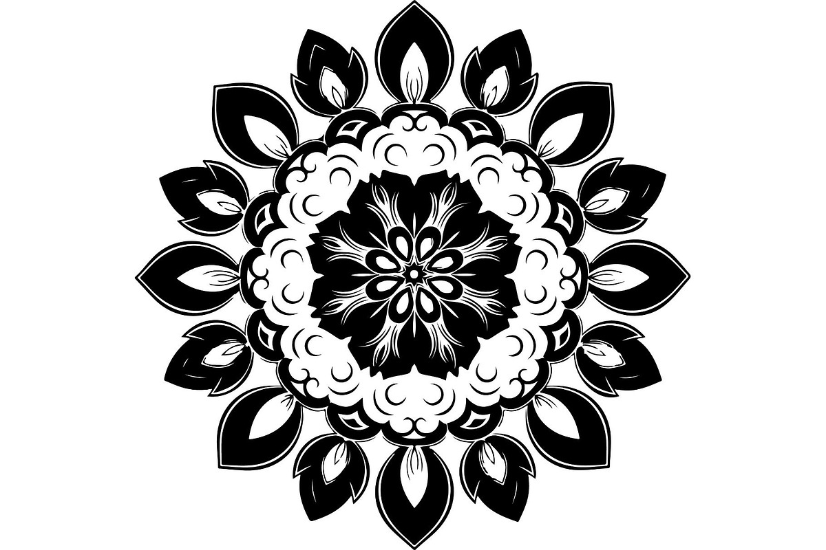 Ornamental Mandala Vector, an Object Graphic by Creativeshirt (Photo 3 of 19)