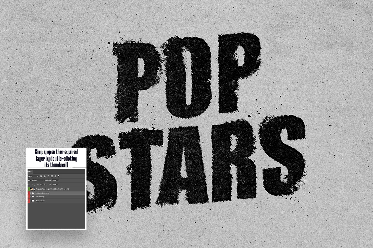 Dust Ink Distortion Text Effect, a Layer Style Add-On by iDoodle Studio (Photo 3 of 5)