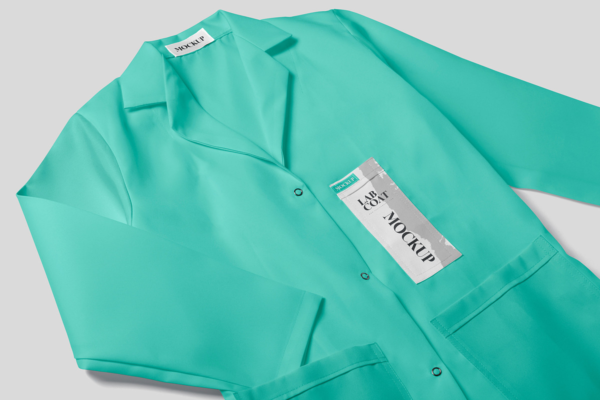 Female Lab Coat Mockups, an Apparel Mockup by GfxFoundry (Photo 3 of 8)